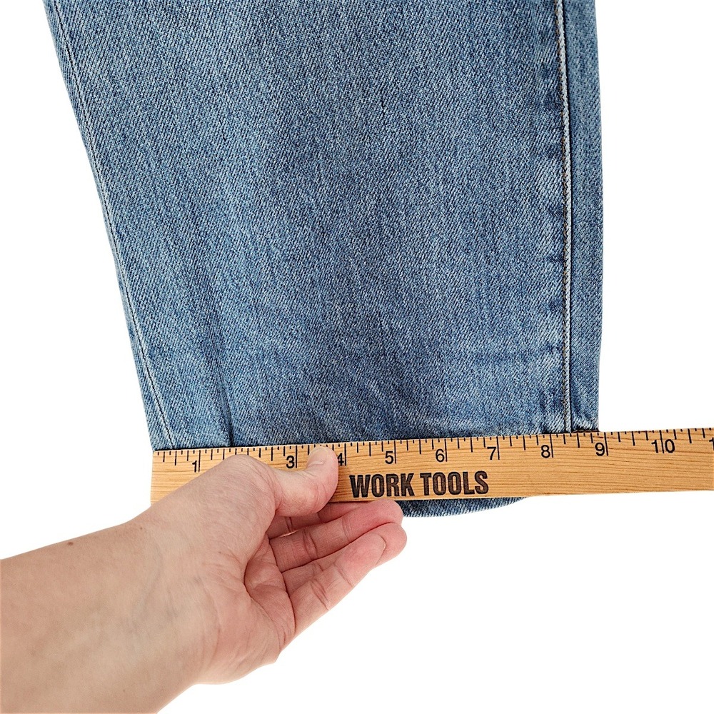 Seraphine Wide Leg Jeans 8 Wom Emmett Light Blue Mid Bump Tencel Maternity Denim - Picture 9 of 14